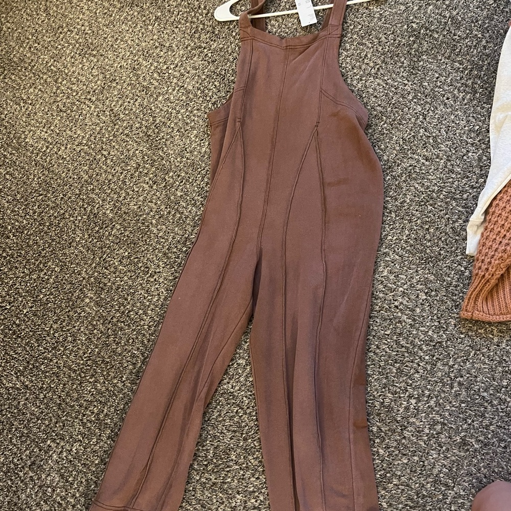 Elegant Purple Brown Jumpsuit NWT